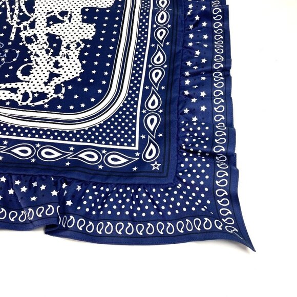 HERMES Carre70 Frill BRIDES DE GALA A POIS Dot polka dots Scarf Unused - Picture 2 of 12